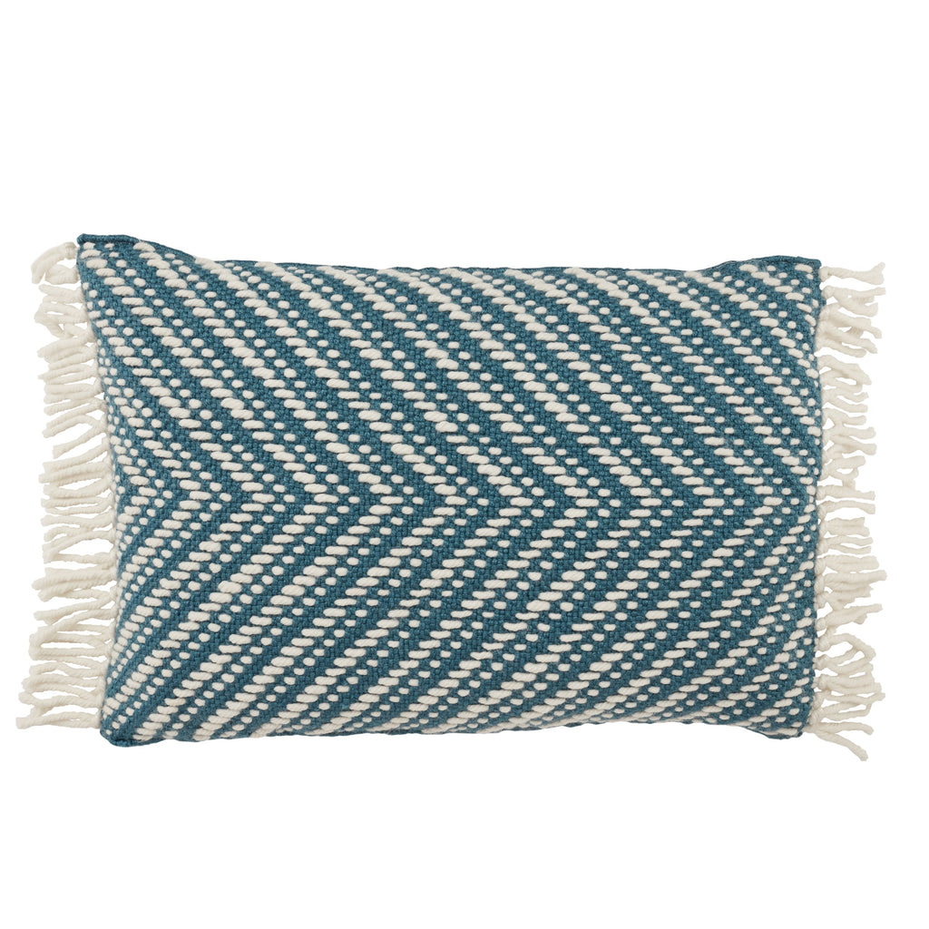 Settia Odessa Indoor/Outdoor Blue & Ivory Pillow 1