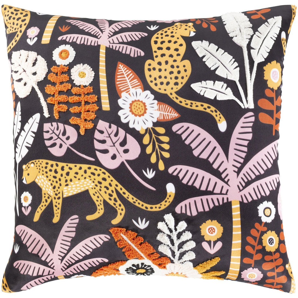 Safari SFR-003 Woven Pillow in Black by Surya