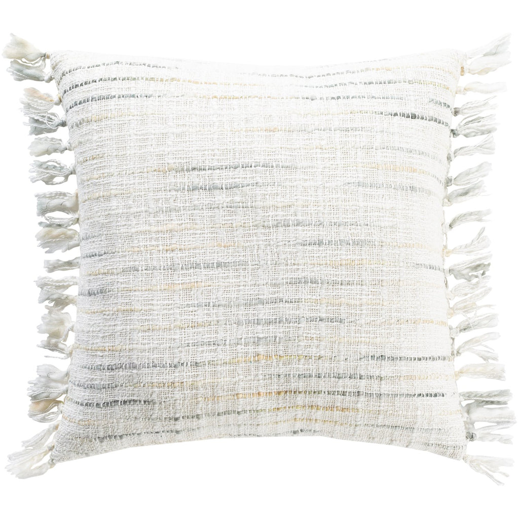 Saugatuck SGK-001 Woven Pillow in Cream by Surya