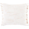 Saugatuck SGK-002 Woven Pillow in White & Peach by Surya