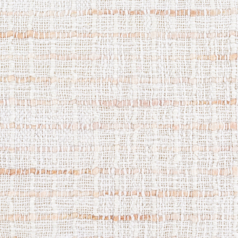 Saugatuck SGK-002 Woven Pillow in White & Peach by Surya