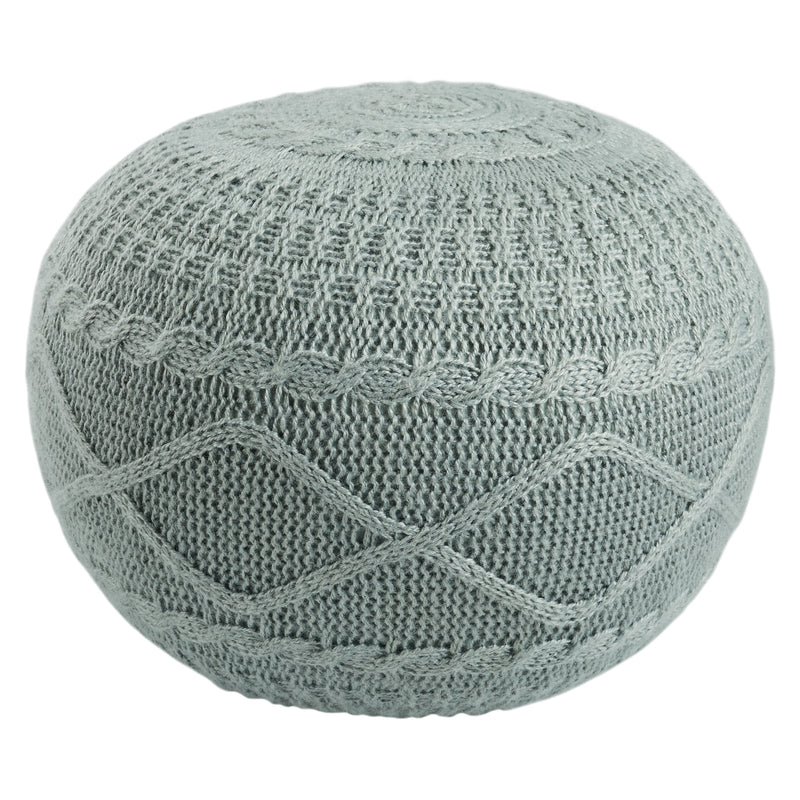 Sitka Hazel Seafoam Pouf 1