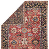 Aika Hand-Knotted Medallion Red & Multicolor Area Rug