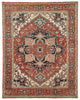 Willa Hand-Knotted Medallion Red & Multicolor Area Rug