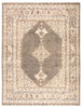 Farwell Hand-Knotted Medallion Blue & Ivory Area Rug