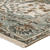 Slayton Hand-Knotted Medallion Ivory & Light Teal Area Rug