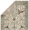 Slayton Hand-Knotted Medallion Ivory & Light Teal Area Rug