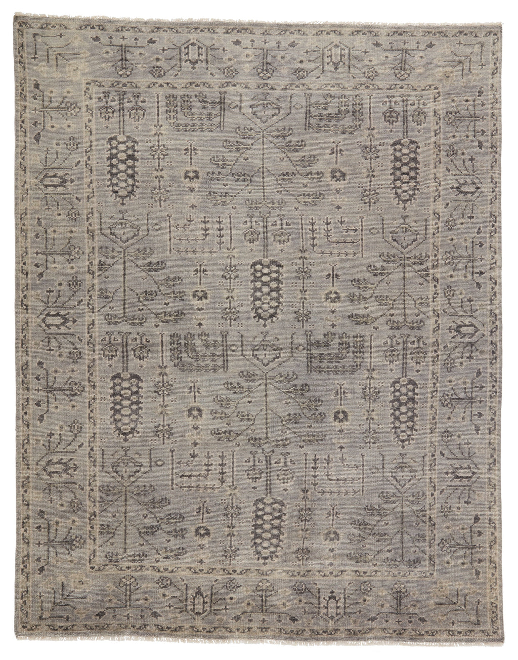 Ginerva Hand-Knotted Oriental Grey Rug by Jaipur Living