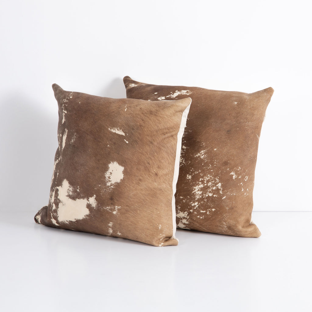 Harland Modern Hide Pillow Set of 2