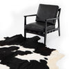 Cardin Black & White Cowhide Rug