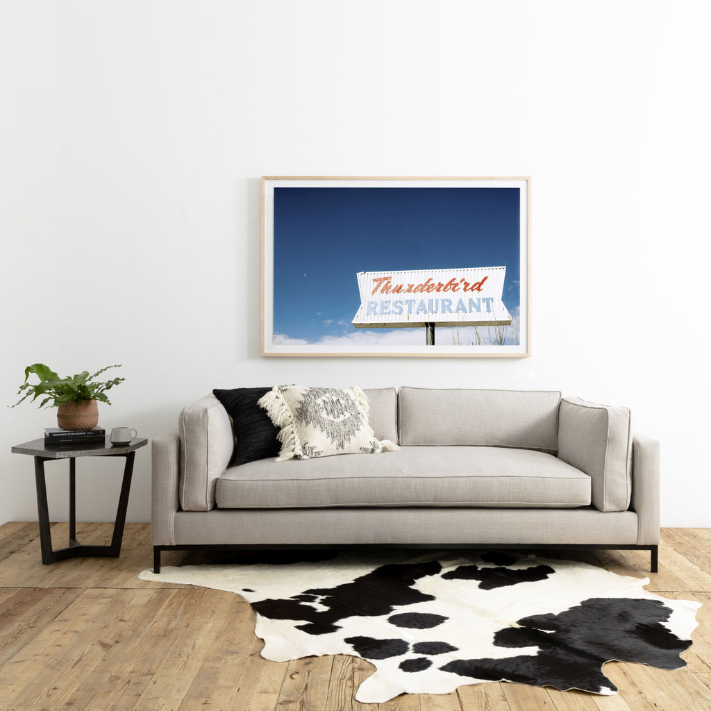 Cardin Black & White Cowhide Rug