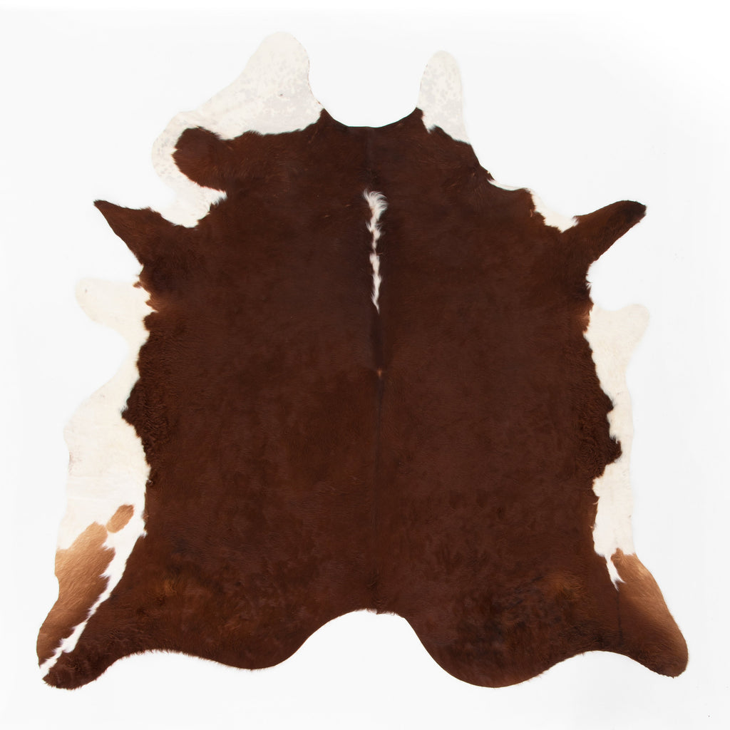 Cardin Brown & White Cowhide Rug