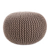 Spectrum Rays Asilah Indoor/Outdoor Dark Taupe Pouf 1