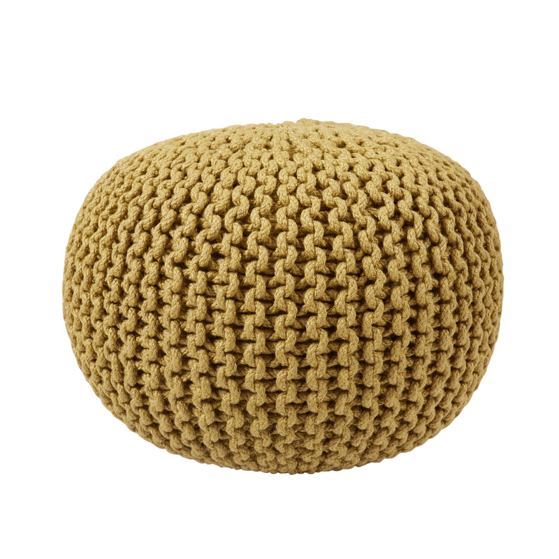 Spectrum Rays Asilah Indoor/Outdoor Light Olive Pouf 1