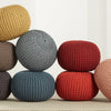 Spectrum Rays Asilah Indoor/Outdoor Dark Red Pouf 4