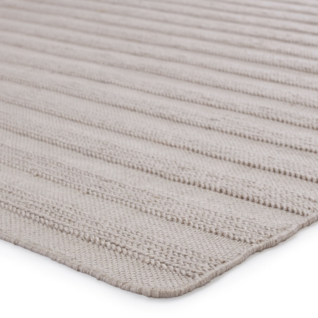 Miradero Indoor/Outdoor Striped Light Grey Rug