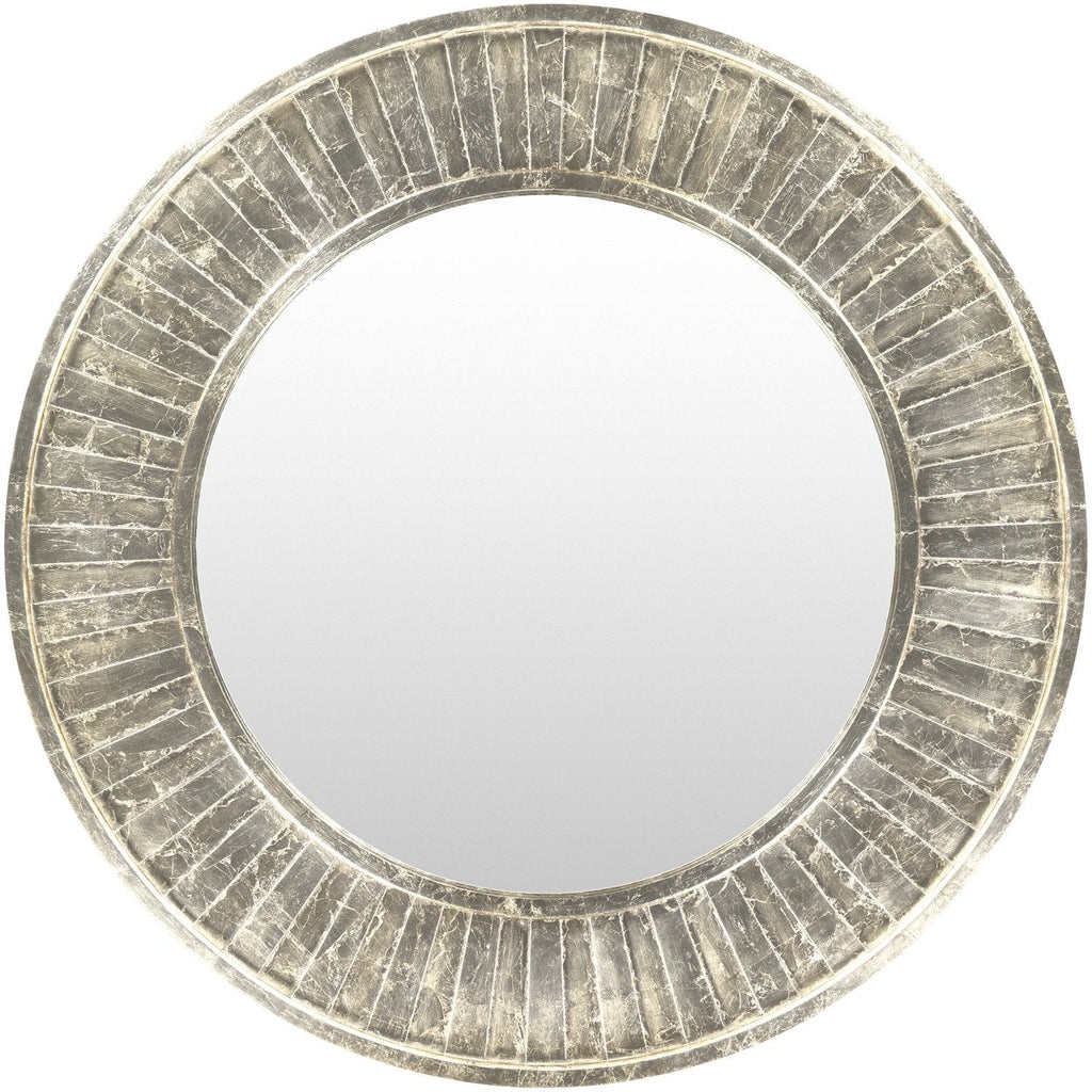 Signal SNL-002 Round Mirror in Silver by Surya