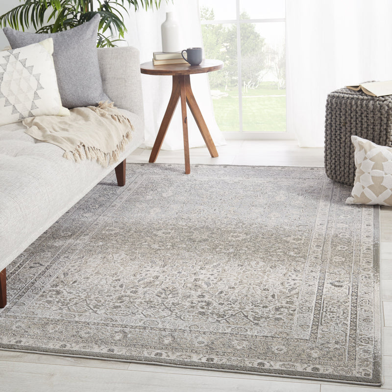 Safiyya Oriental Gray & White Rug by Jaipur Living