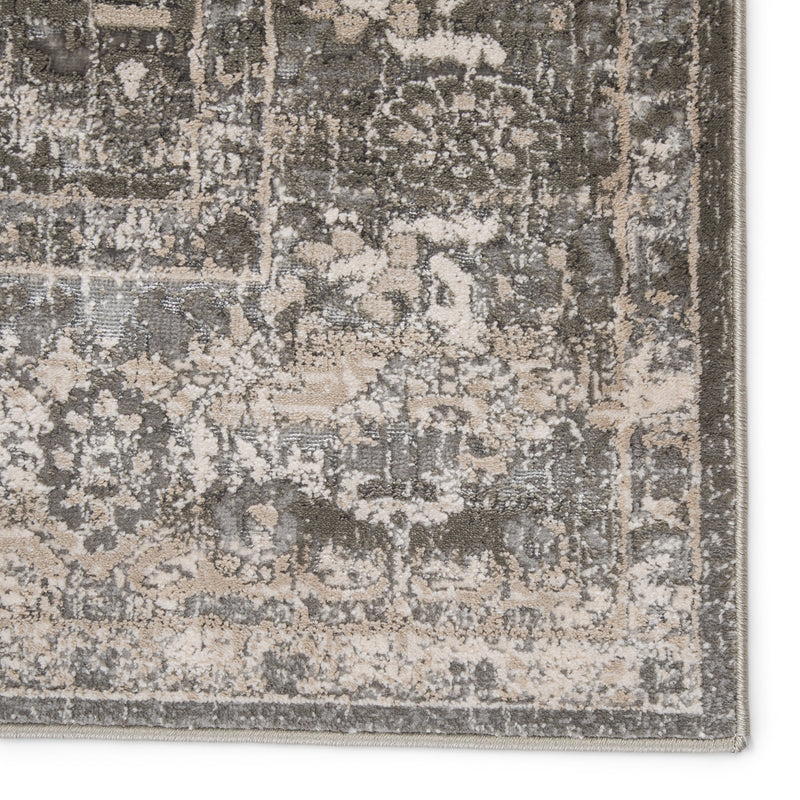 Valente Oriental Gray & White Rug by Jaipur Living