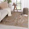 Druzy Abstract Gold & Gray Area Rug