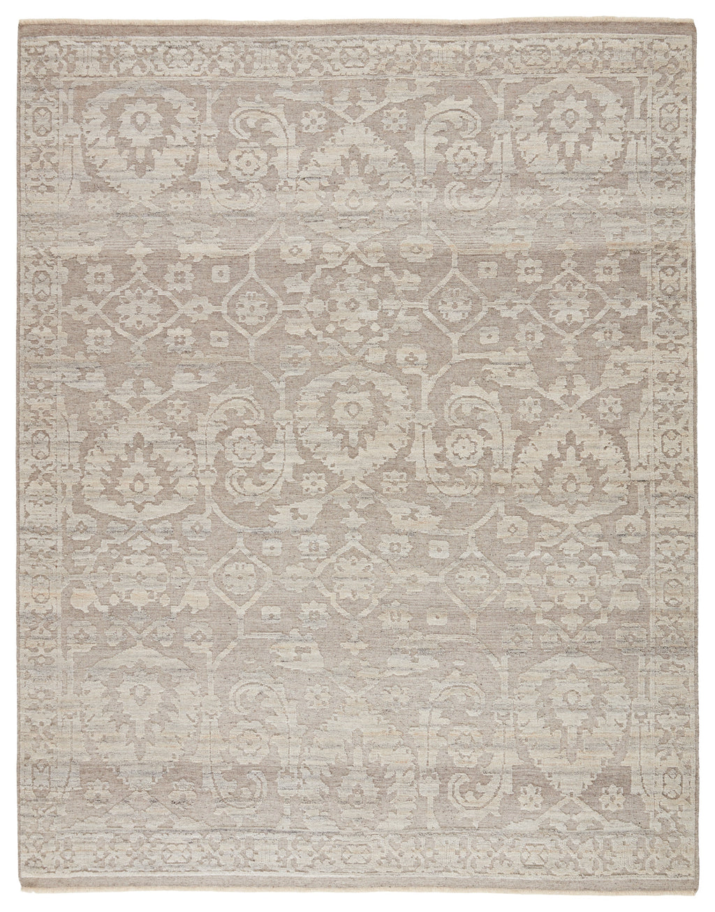 Ayres Handmade Floral Taupe & Gray Rug