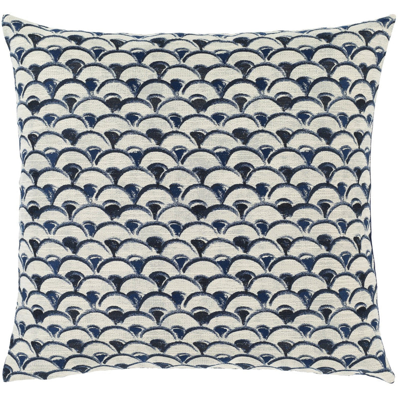 Sanya Bay SNY-004 Jacquard Pillow in Navy & Ivory by Surya