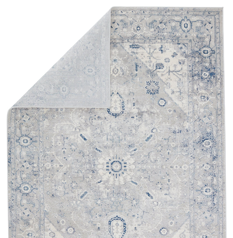 Solace Dianella Light Gray & Dark Blue Rug 3