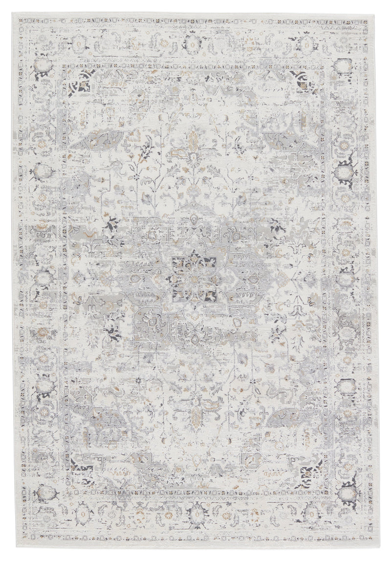 Solace Ellington Cream & Gray Rug 1