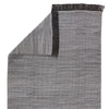 Savvy Handmade Indoor/Outdoor Solid Gray & Black Area Rug