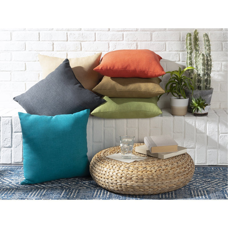 Storm SOM-002 Woven Pillow in Burnt Orange by Surya