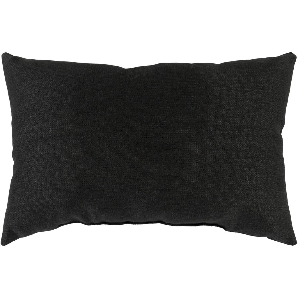 Storm SOM-007 Woven Pillow in Black by Surya