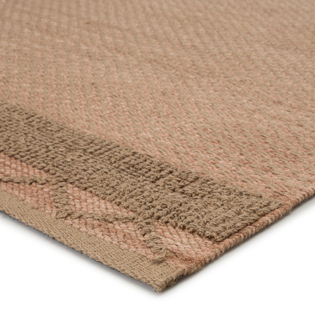 Curran Natural Border Pink/ Tan Rug by Jaipur Living