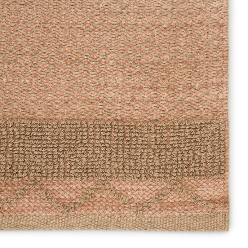 Curran Natural Border Pink/ Tan Rug by Jaipur Living