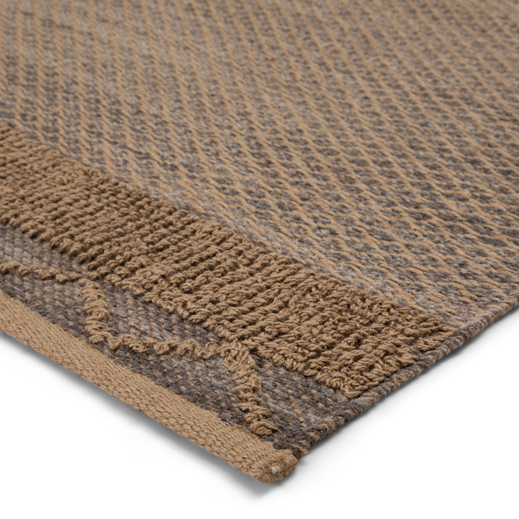 Curran Natural Border Gray/ Tan Rug by Jaipur Living