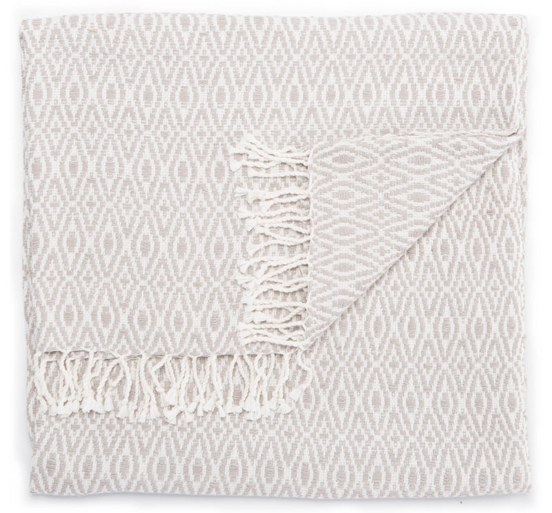 Spirit Throw in Opal Gray & Cloud Dancer design by Jaipur Living