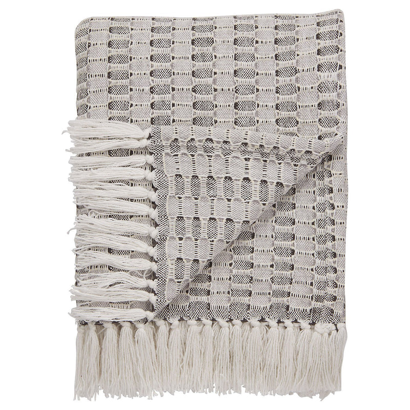 Cherese Gray Textured Throw