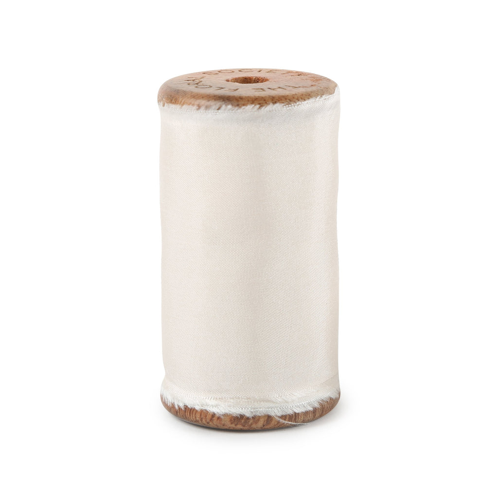 Silk Ribbon Wide in Ivory