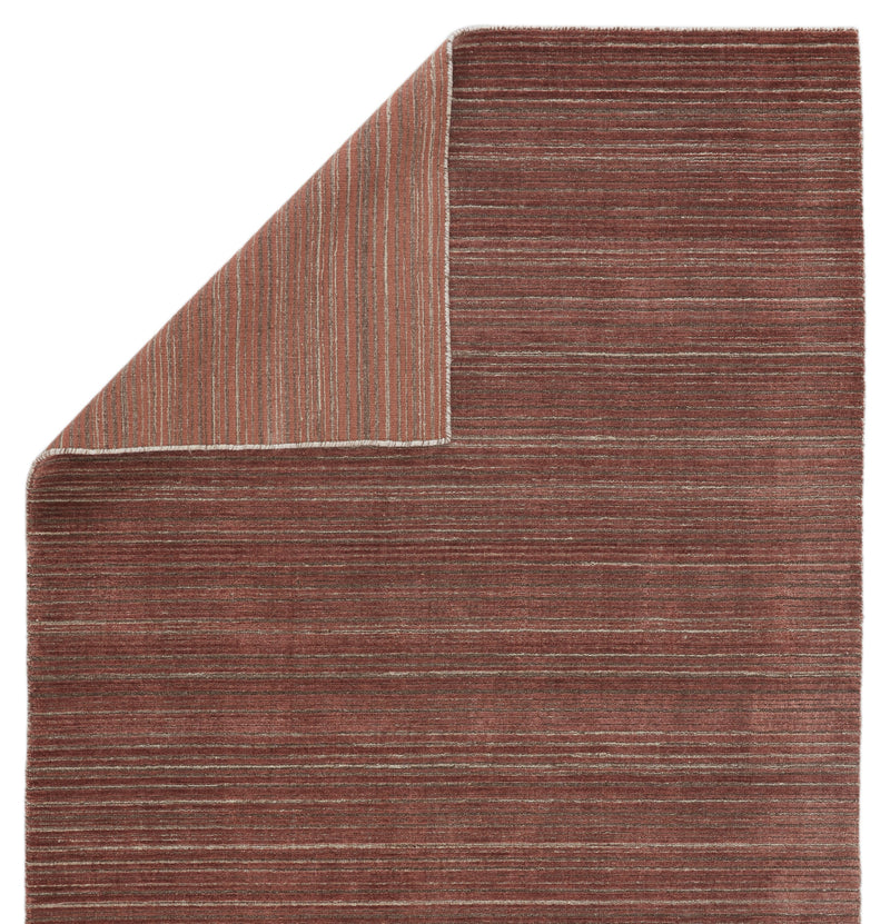 Gradient Handmade Solid Rug in Red & Brown