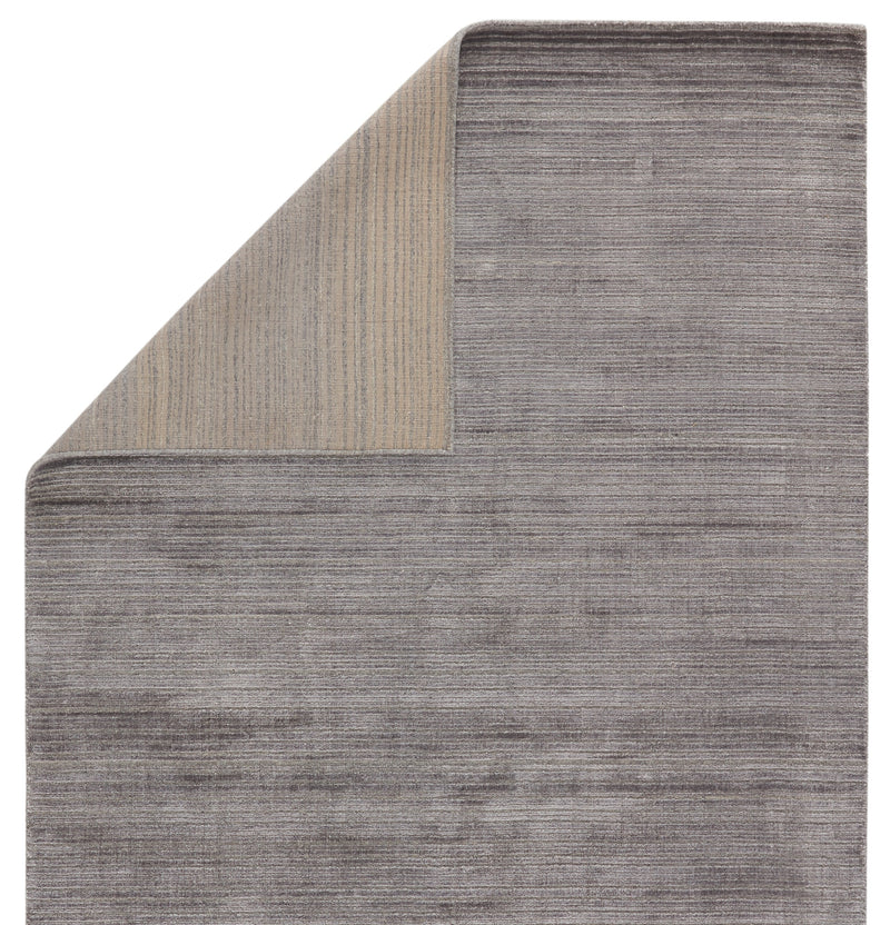 Gradient Handmade Solid Rug in Gray & Silver