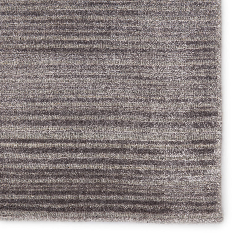 Gradient Handmade Solid Rug in Gray & Silver