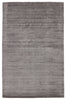 Gradient Handmade Solid Rug in Gray & Silver