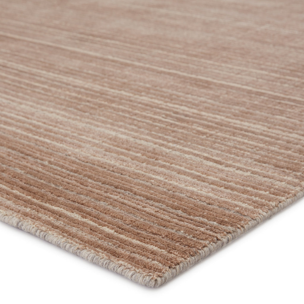 Gradient Handmade Solid Rug in Tan & Beige