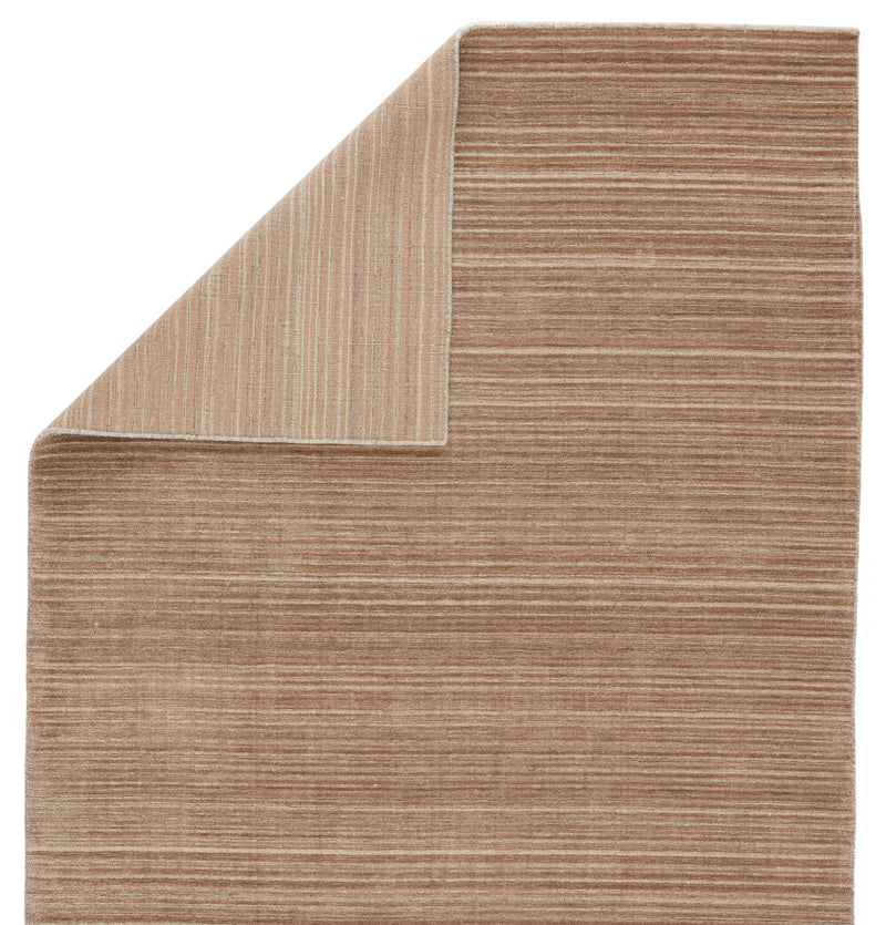 Gradient Handmade Solid Rug in Tan & Beige