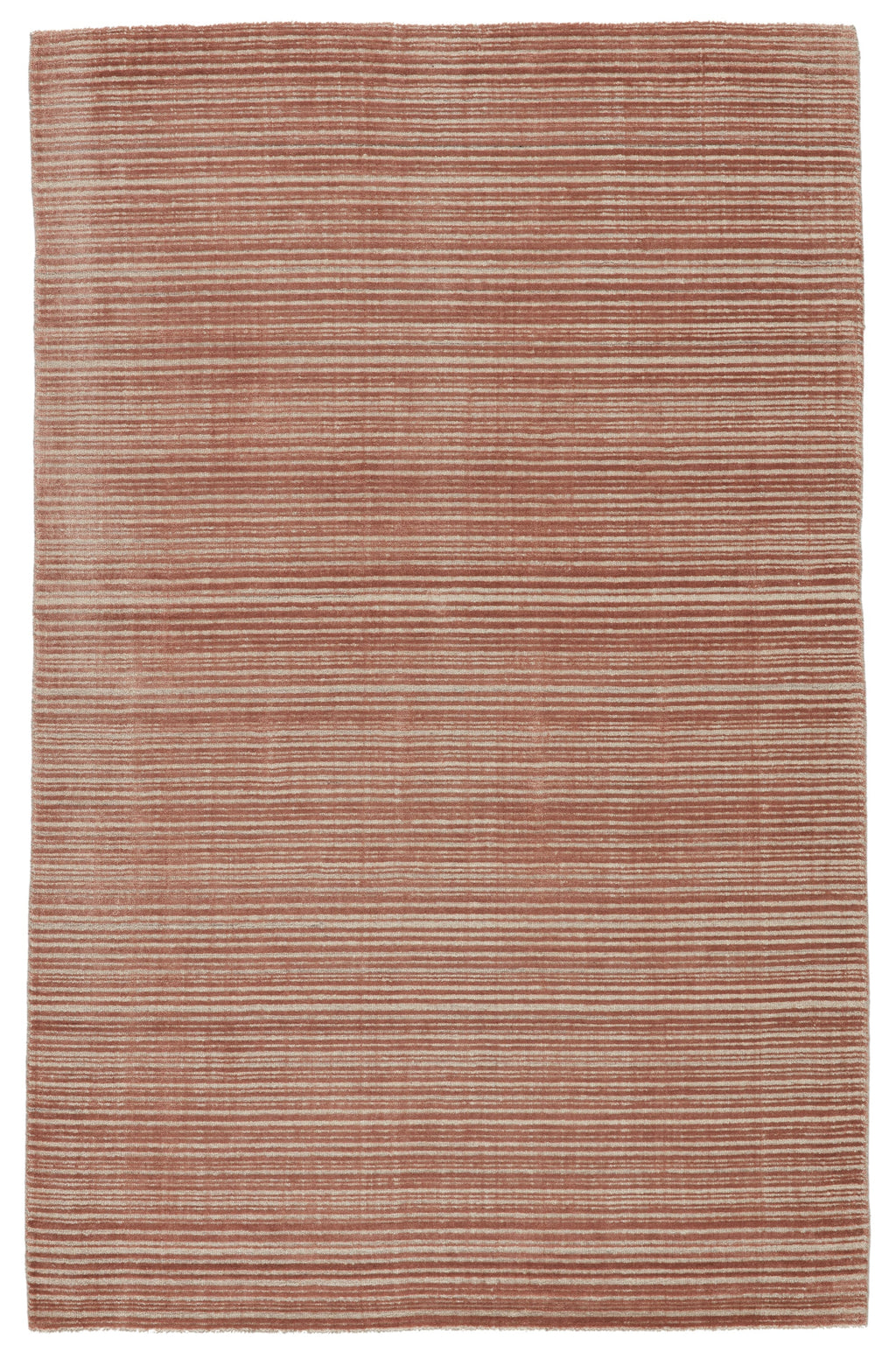 Gradient Handmade Solid Rug in Dark Pink & Cream