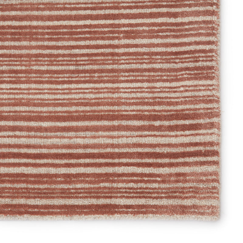 Gradient Handmade Solid Rug in Dark Pink & Cream