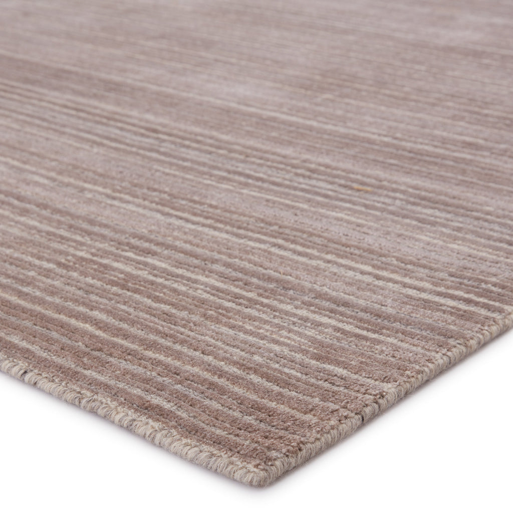 Gradient Handmade Solid Rug in Light Taupe & Gray