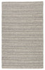 Nebula Handmade Solid Gray & Cream Area Rug