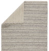 Nebula Handmade Solid Gray & Cream Area Rug