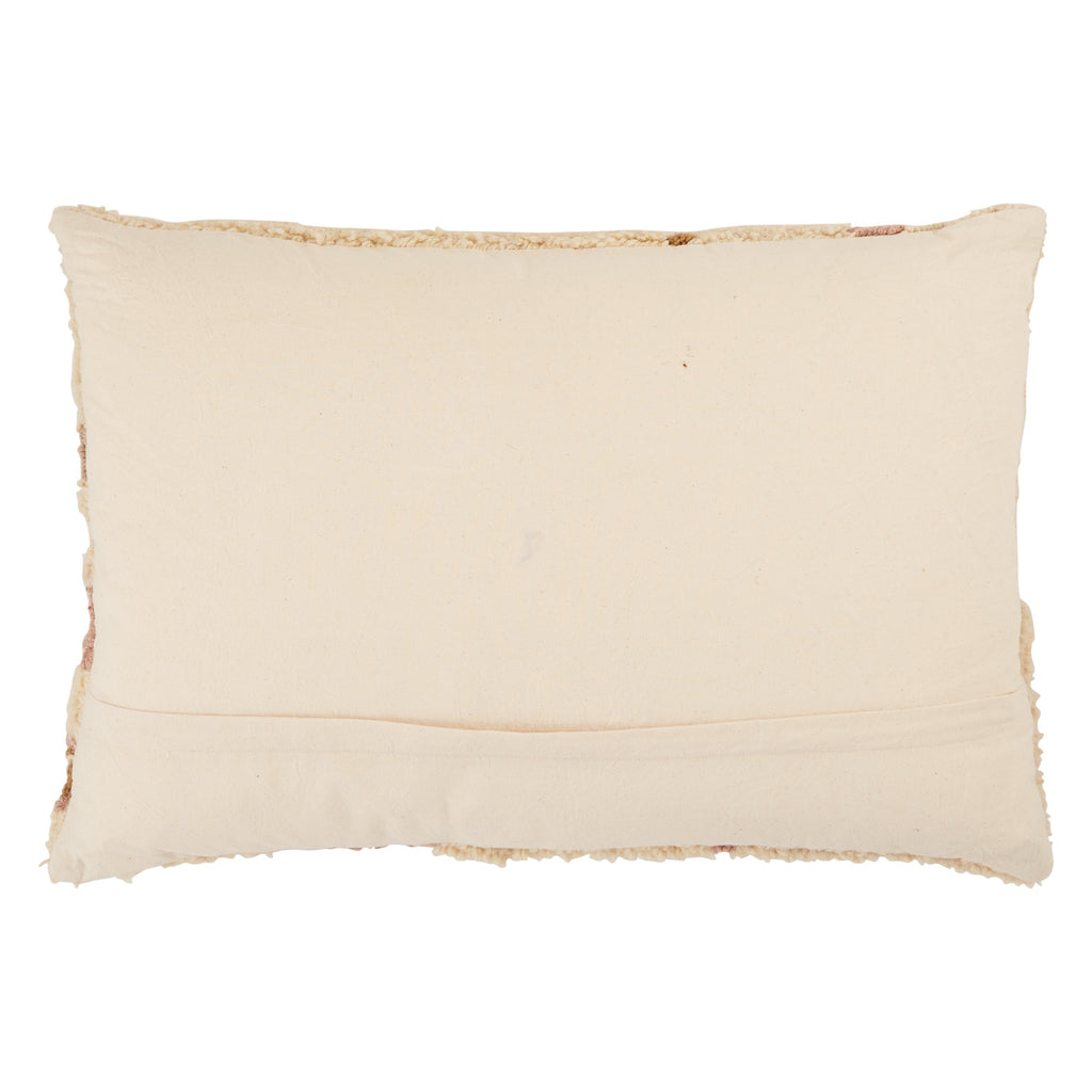 Kezia Tribal Pillow in Cream & Light Pink