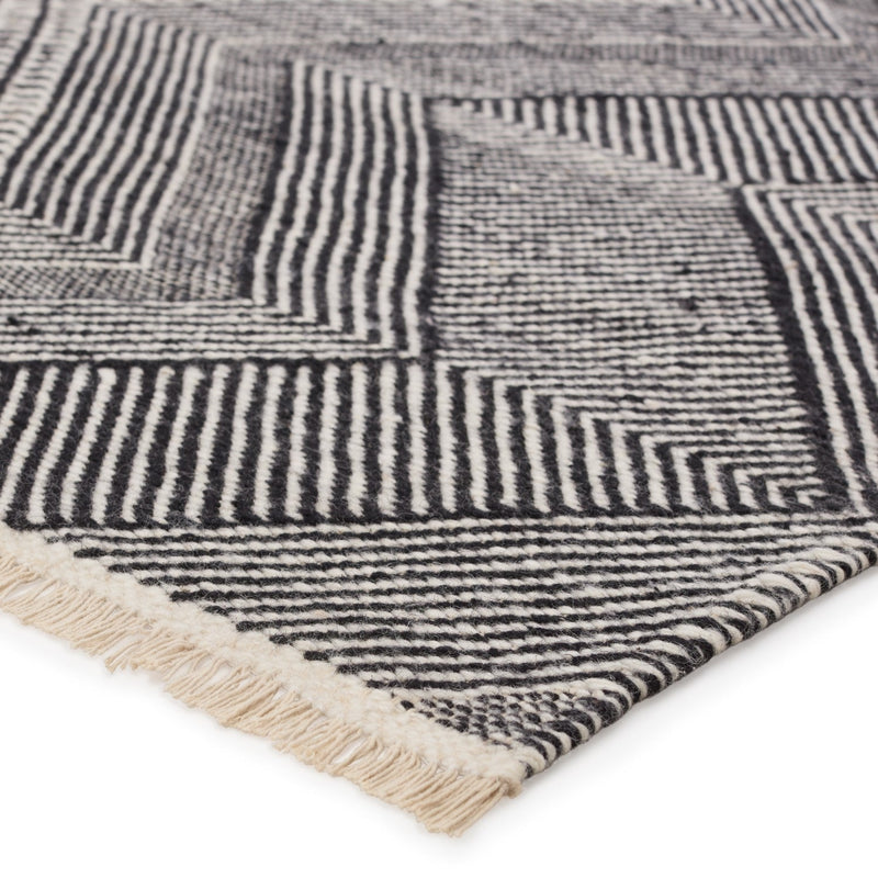 Satori Handwoven Galexia Black & Cream Rug 2